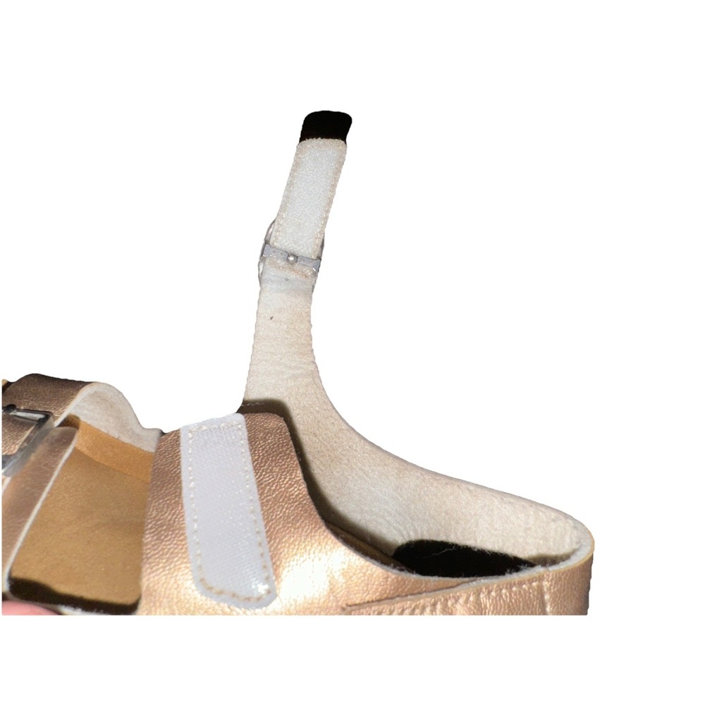 Torotto Comfort Sandals Metallic Rose Gold Sling Back Hook Loop Women's 37 - Picture 12 of 16